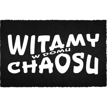 Rohožka KOKOSOVÁ ROHOŽKA ČERNÁ 40X60CM KE VCHODOVÝM DVEŘÍM - DOMÁCÍ CHAOS