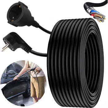 Napájecí kabel PRODLUŽOVACÍ KABEL KABEL 20M 3X0.75 PRO ZAŘÍZENÍ S VÝKONEM DO 3500W