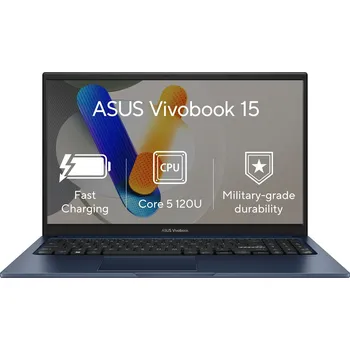 Notebook ASUS Vivobook 15 - Intel Core 5 120U/16GB/512GB SSD/15,6"/FHD/IPS/2y PUR/Win 11 Home/modrá