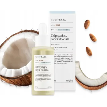 Tělový olej Your KAYA Relaxační tělový olej s vůní kokosu a mandlí, 50 ml