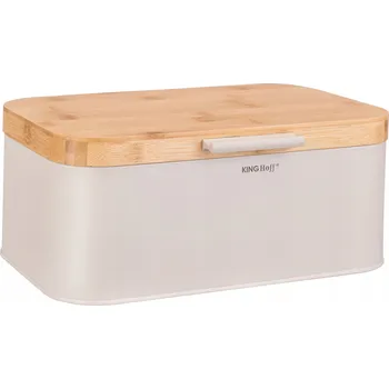 Chlebník jednodílný Kinghoff béžový bambusový