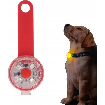 Obojek pro psa SVÍTÍCÍ LED SVĚTLO NA OBOJEK POSTROJ PRO PSA KOČKU PŘÍVĚSEK NA OBOJEK USB