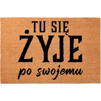 Rohožka KOKOSOVÁ VSTUPNÍ ROHOŽKA 40X60 CM - VTIPNÁ ROHOŽKA PŘED DVEŘE S HUMOREM - PO SVÉM