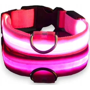 Obojek pro psa Látkový svítící obojek pro psa vel. M/L