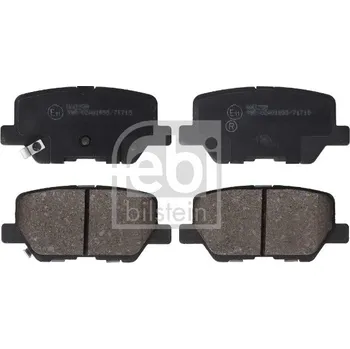 Brzdový systém Sada brzdových destiček, vždy 4 kusy v sadě FEBI BILSTEIN 193459