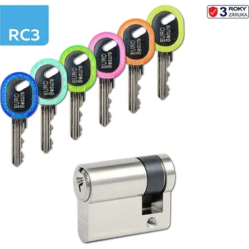 Vložka do dveří Cylindrická bezpečnostní půlvložka RICHTER EURO SECURE R3, Bezpečnostní půlvložka 0/30 mm