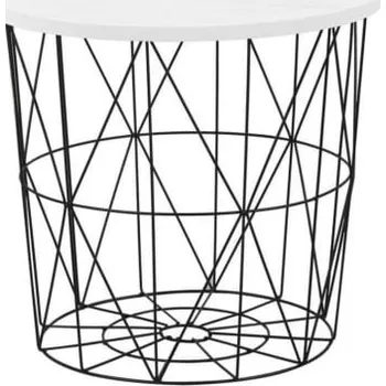 Konferenční stolek Konferenční stolek Mariffa - Halmar Bílá / Černá x41 cm