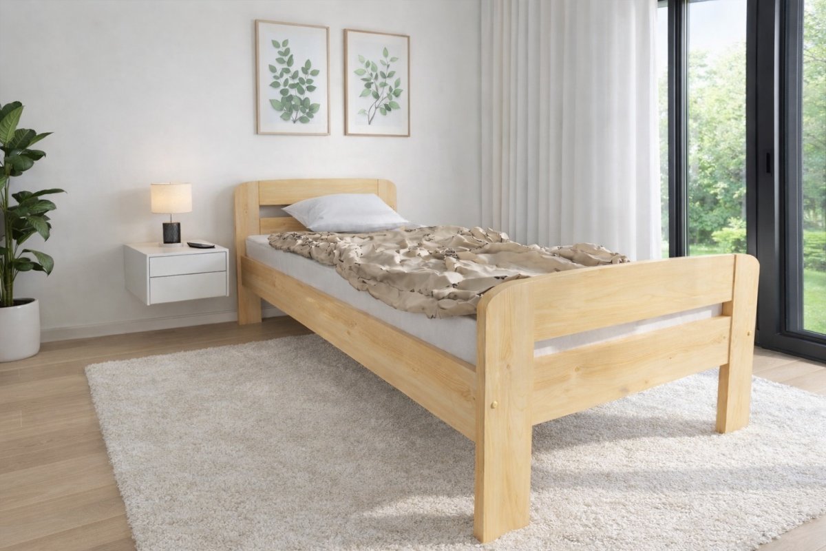 Zvýšená postel z masivu Andula 90x200 cm