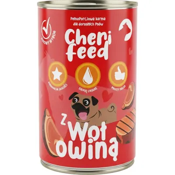 Krmivo pro psa VLHKÉ KRMIVO PRO PSA CHERI FEED KONZERVА S HOVĚZÍM MASEM 400G
