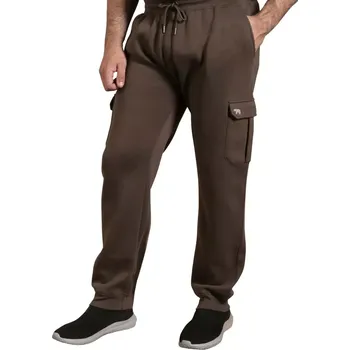 Velké pánské tepláky se stahovacími lemy Duke D555 Edinburgh 2 khaki (4XL)