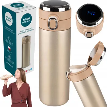 Termoska Termohrnek s náustkem, snímač teploty, termoska 420 ml Altom Design