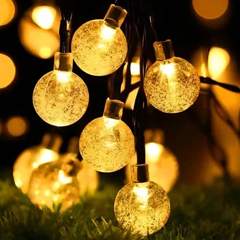 Venkovní osvětlení Světelný řetěz Ortex 7 cm solární bílý