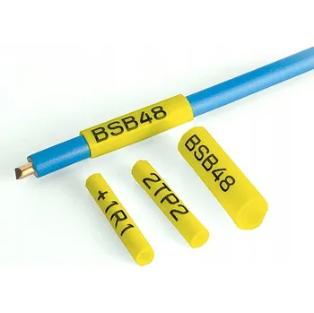 Žlutá smršťovací bužírka 2:1 - průměr 3,5 mm BS-35Z /role 200 m/