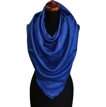Šátek Maxi kašmírová šála - královsky modrá