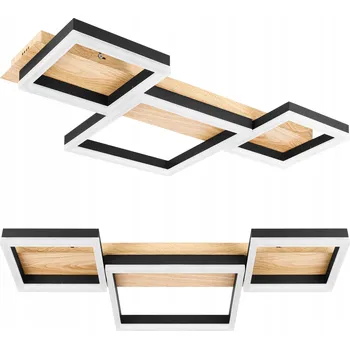 STROPNÍ SVÍTIDLO Lustr Stropní Svítidlo MODERNÍ LED Závěsná 70W 3 barvy CCT s ovladačem