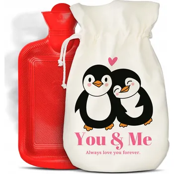 Láhev Gumová láhev na horkou vodu Style Couture červená 2 l