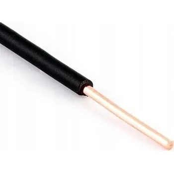 elektrický kabel Instalační vodič H07V-U (DY) 1x4 černý /100m/