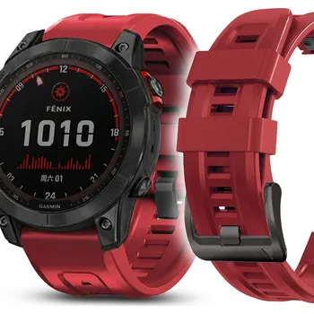 Řemínek na hodinky Řemínek JG Smart pro Garmin 22mm červený