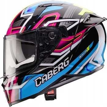 Helma na motorku PŘILBA CABERG AVALON X BRAMA ČERNÁ/MODRÁ/ŽLUTÁ FLUO/FUCHSIOVÁ M