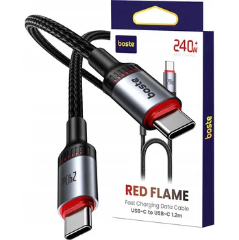 Datový kabel Kabel Boste USB typ C - USB typ C 1,2 m černý