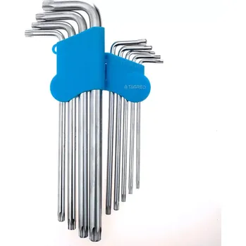 Auto-moto Imbusové klíče TORX s otvory, T15-T55, sada 9 ks, TA1048