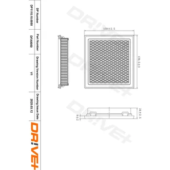 Vzduchový filtr Vzduchový filtr Dr!ve+ DP1110.10.0050