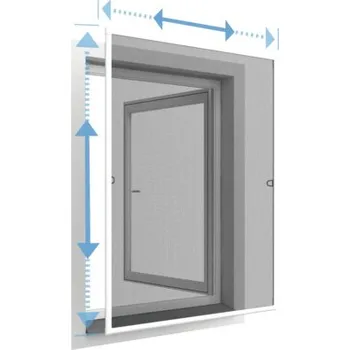 Síť proti hmyzu Teleskopická síť proti hmyzu na okno Home Protect bílá Plus 100x120 cm