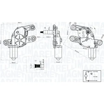Motorek stěrače a odstřikovače Motorek stěračů MAGNETI MARELLI 064073300010