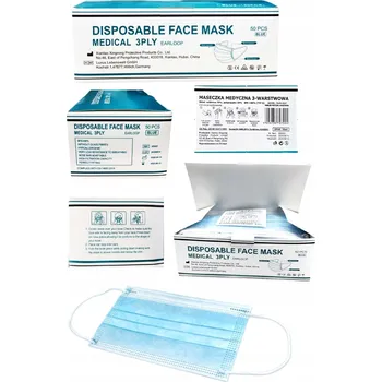 rouška Chirurgická rouška třívrstvá 50 Ks