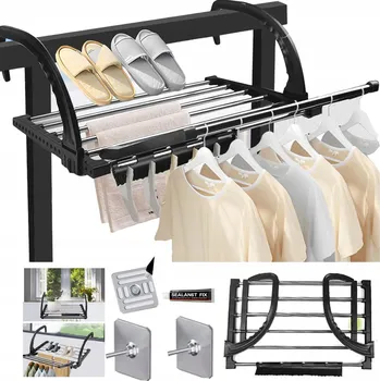 SUŠÁK NA PRÁDLO ZÁVĚSNÝ BALKON ROZKLÁDACÍ SKLÁDACÍ MULTIFUNKČNÍ