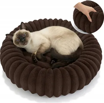 Pelíšek pro psa Dogguru pelíšek pro psa, hnědý, 60 cm x 60 cm