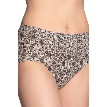 Kalhotky DÁMSKÉ MIDI KALHOTKY L-POL5033MD-N SMĚS BAREV XL