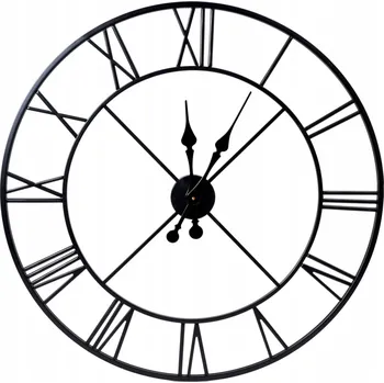 Hodiny Nástěnné hodiny RETRO LOFT kovové ŘÍMSKÉ 3D VINTAGE na zeď 80 cm