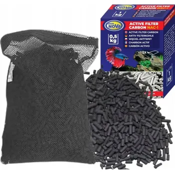 Akvarijní filtr Náplň s aktivním uhlím Aqua Nova 500g