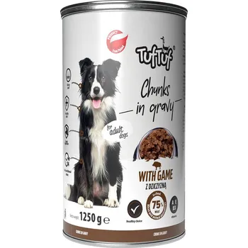 Krmivo pro psa Tuf Tuf krmivo mokré zvěřina 1,25 kg