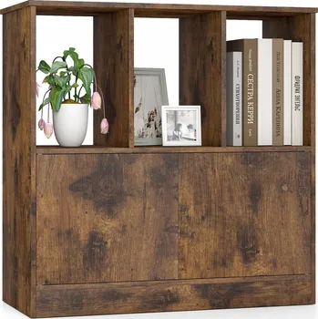 Komoda Komoda Costway 70 x 30 x 70 cm, hnědé odstíny, matná