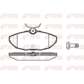 Brzdová destička Sada brzdových destiček, kotoučová brzda REMSA 0732.00