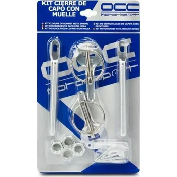 Držák do auta OCC Motorsport Uzávěr kapoty Stříbřitý Pružina