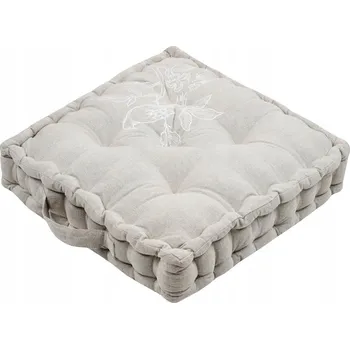 Polštář Sedací polštář na zem CLARINE béžová 45x45 cm France