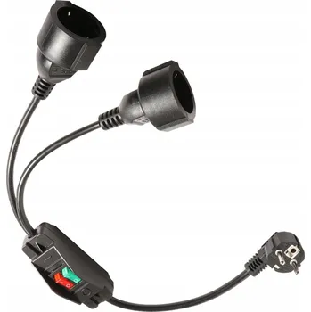 Prodlužovací kabel PRODLUŽOVACÍ KABEL ZÁSUVKA VENKOVNÍ DVOJITÁ VODĚODOLNÁ IP44