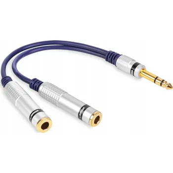 Audio kabel Rozbočovač Vitalco 10448 jack 6,3 mm - 2x jack 6,3 mm