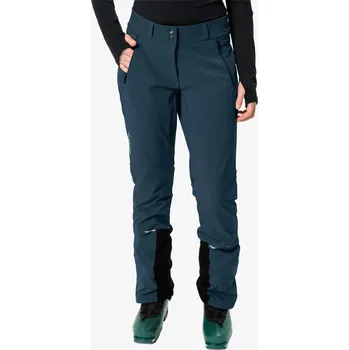 Dámské kalhoty Dámské softshellové kalhoty Vaude Larice Pants IV - dark sea 38 (S)