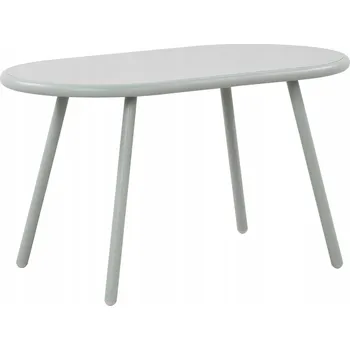 Konferenční stolek Kuchyňský stůl VidaXL oválný, kovový, 45 x 80 x 45 cm