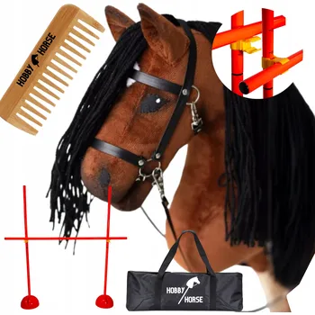 Hobby horsing HOBBY HORSE SADA KŮŇ NA TYČI A4 PŘEKÁŽKA KE SKÁKÁNÍ SKOKAN 120 CM