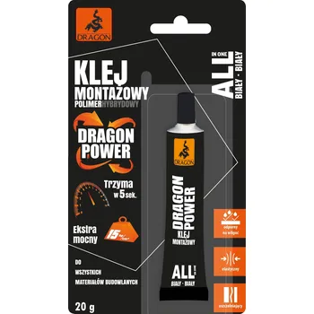 Průmyslové lepidlo Dragon Hybridní polymerové montážní lepidlo bílé 20g
