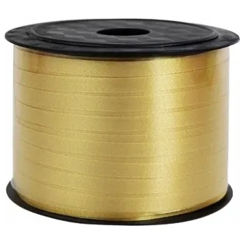 Balónek Zlatá vázací stuha na balónky 92 metrů, ozdobná, odolná, dekorativní