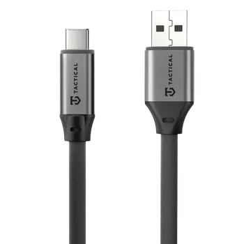 Datový kabel Tactical Fat Man 2.0 Cable USB-A/USB-C 1m Grey 57983127954