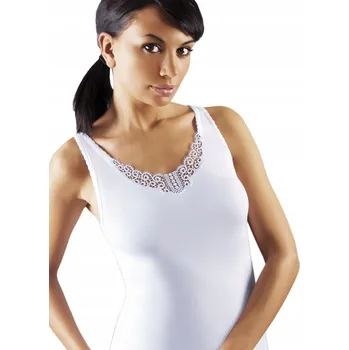 Dámské tričko Dámské Tričko EMILI AILIN bílé bavlna , velikost 3XL