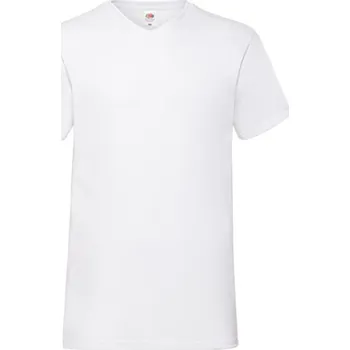 Pánské tričko Fruit of the Loom Pánské triko 61-066-0 White 5XL