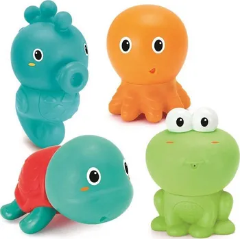INFANTINO Baby zvířátka do koupele šroubovací stříkací set 4ks pro miminko 217024inf